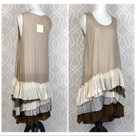 Lagenlook Perfection Linen Layering Dress - Picture 2 of 8